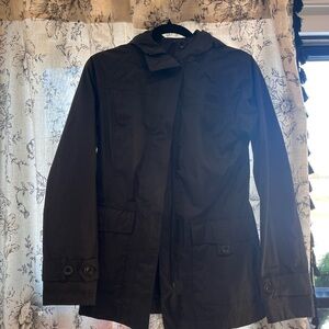 Women’s Black North Face Rain coat